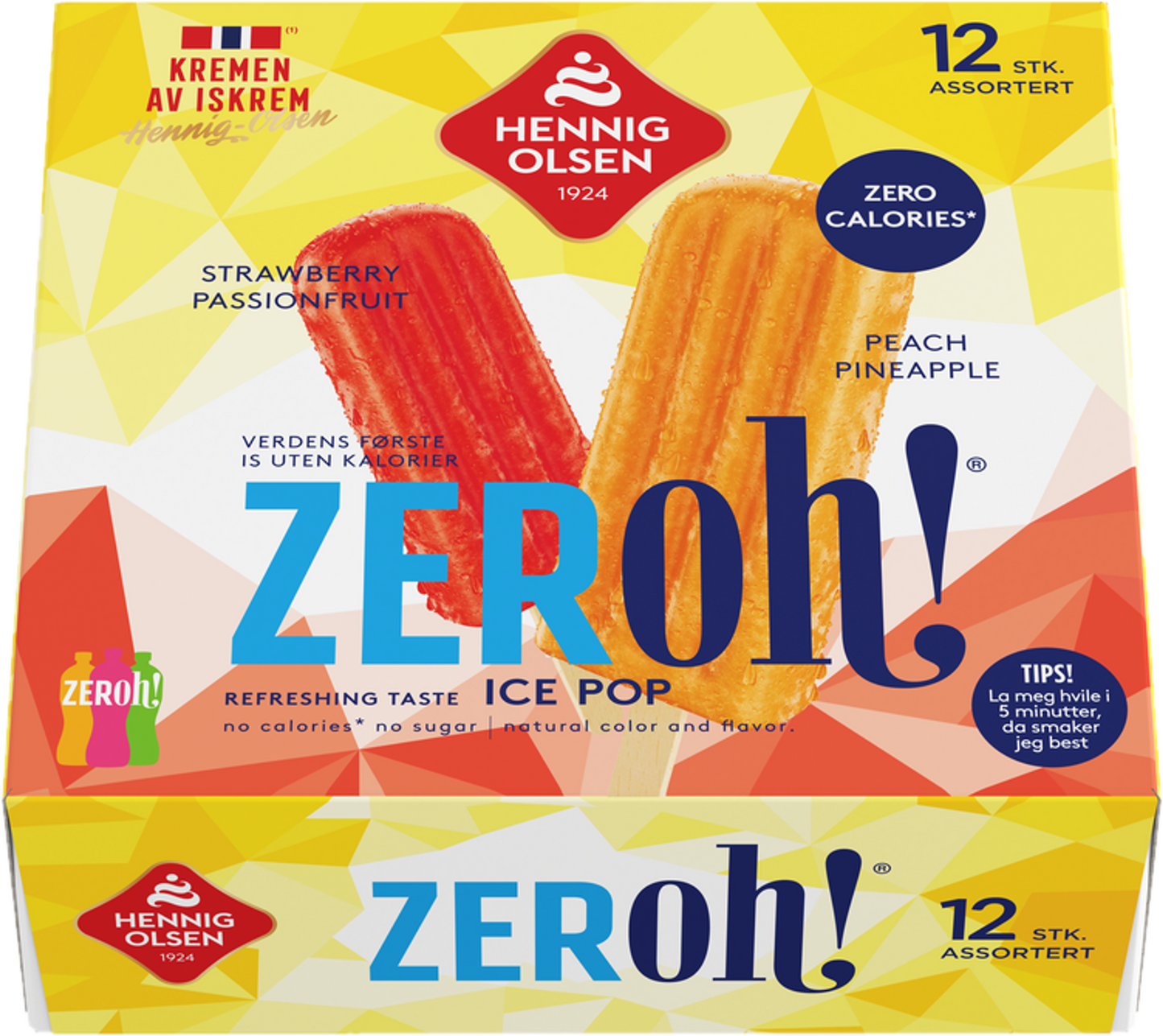 Zeroh! Strawberry Passionfruit & Peach Pineapple 12stk