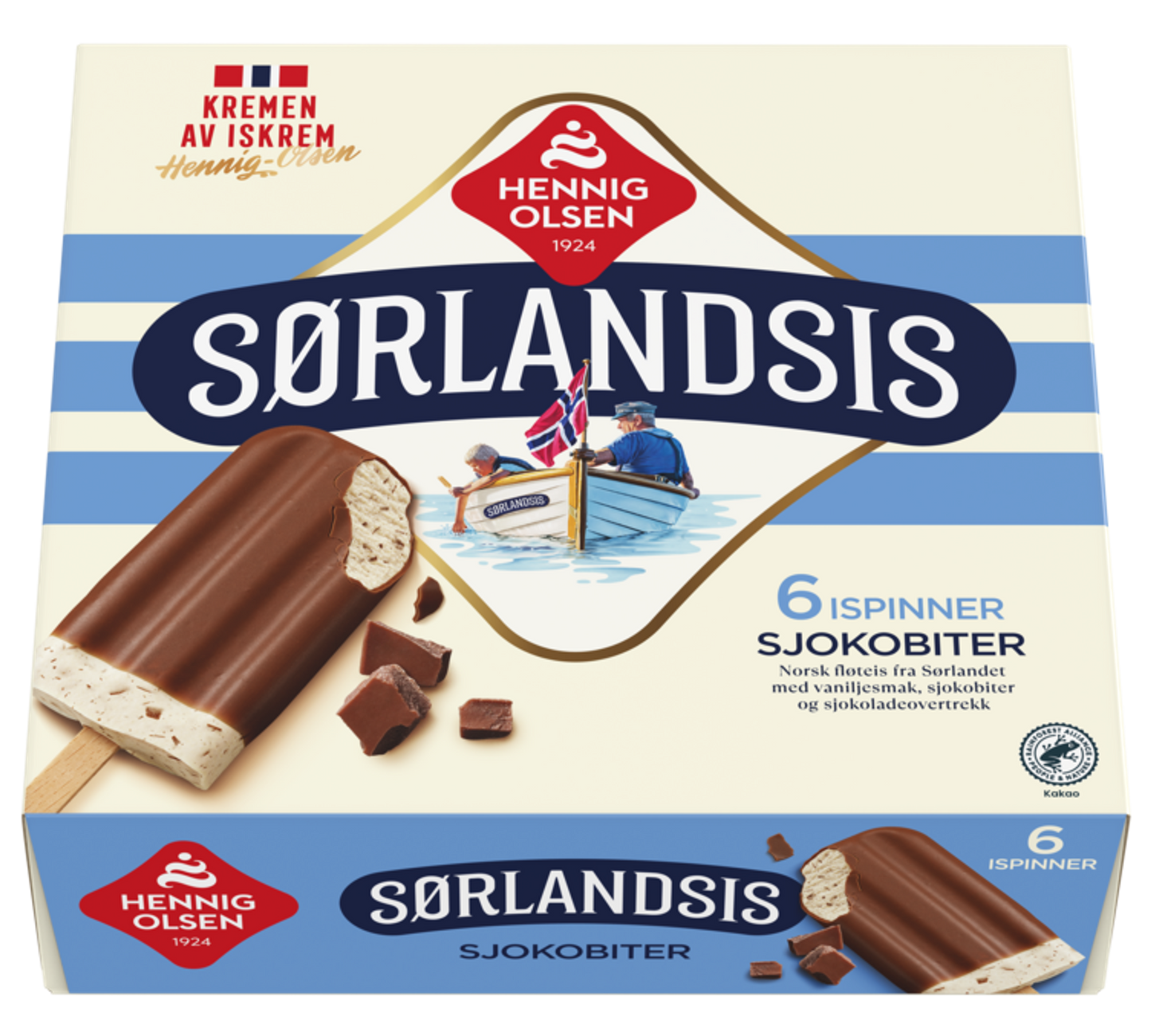 Sørlandsis Sjokobiter 6 stk