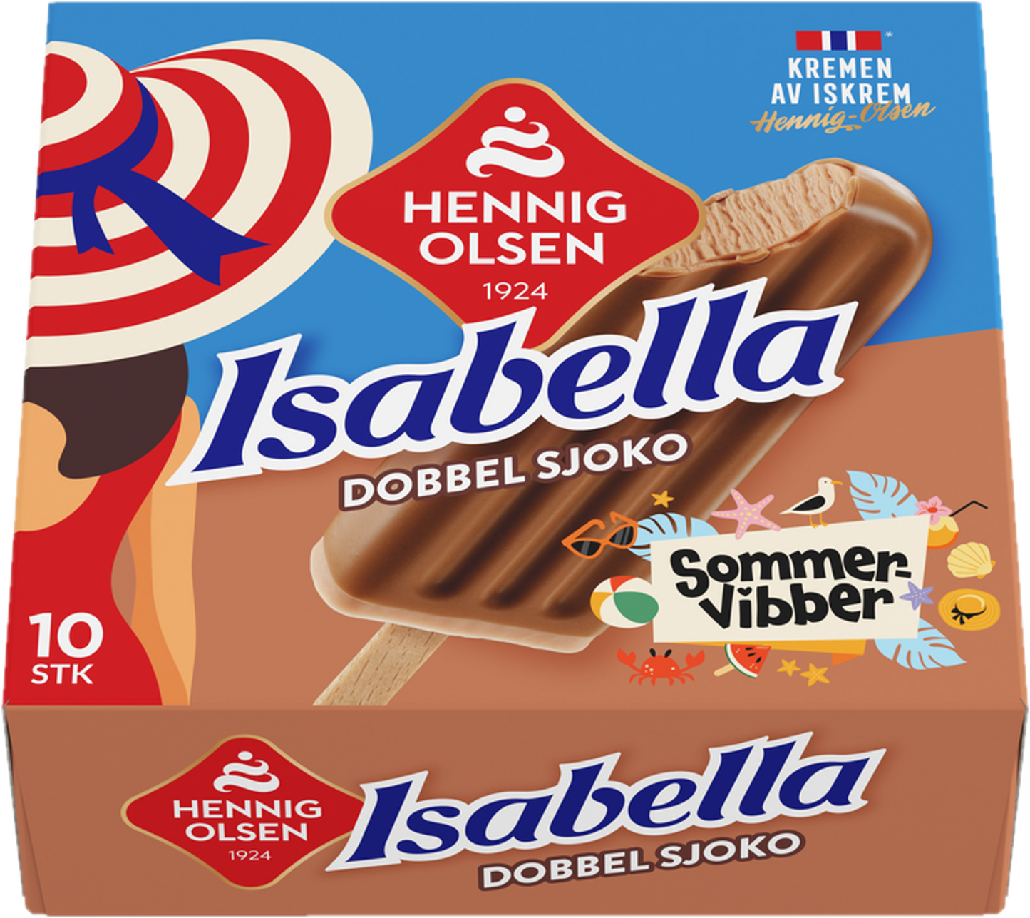 Isabella Dobbel Sjoko 10stk Sommervibber