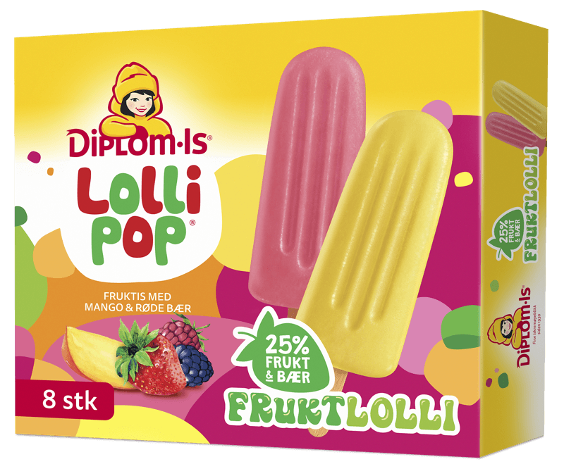 Lollipop Fruktlolli 8 stk