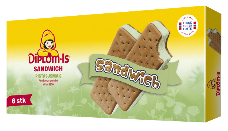 Sandwich Pistasj 6 stk