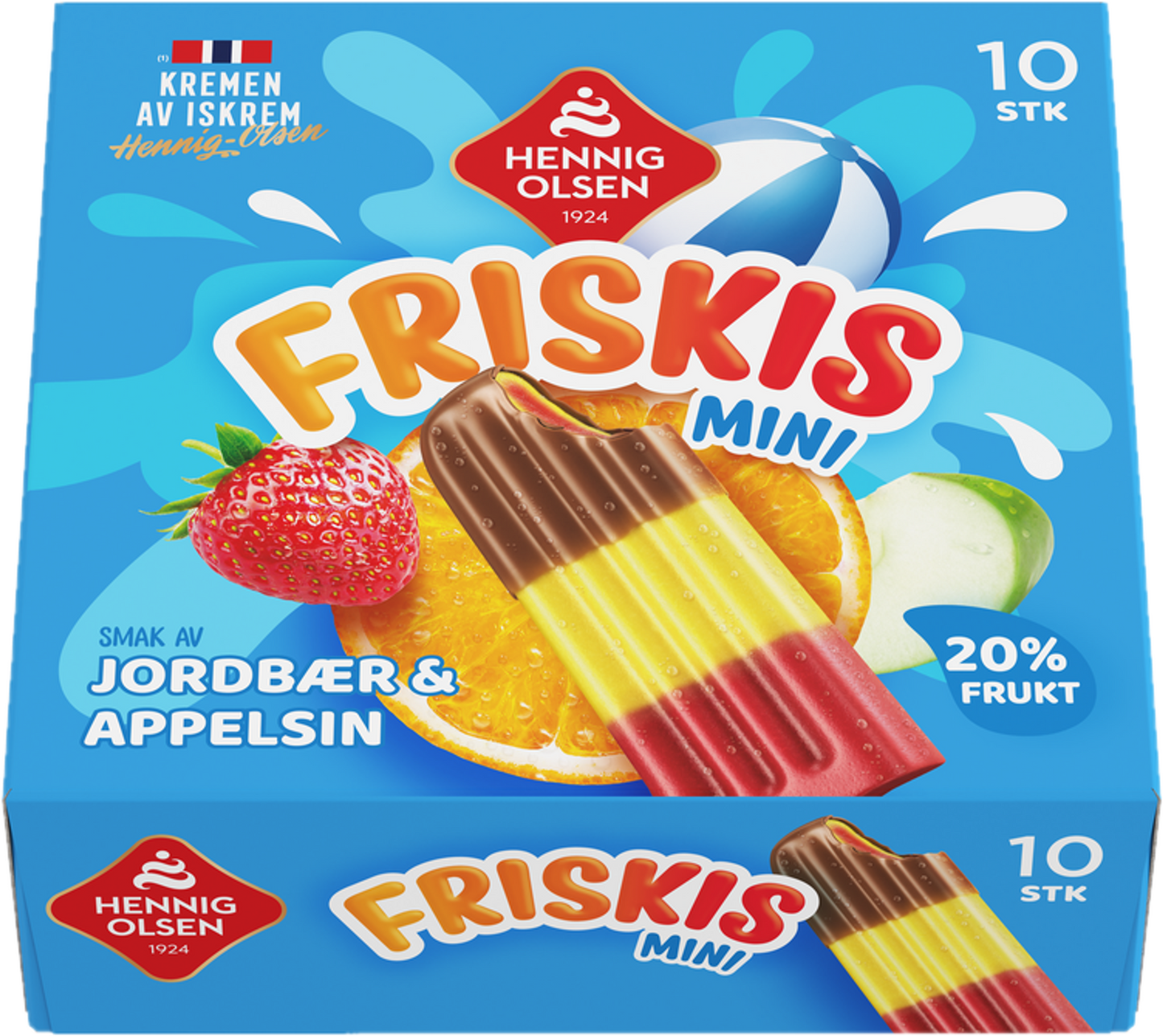 Friskis Appelsin & Jordbær 10stk