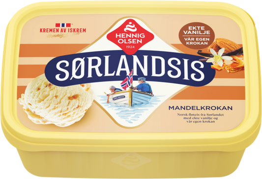Sørlandsis Mandelkrokan med ekte vanilje