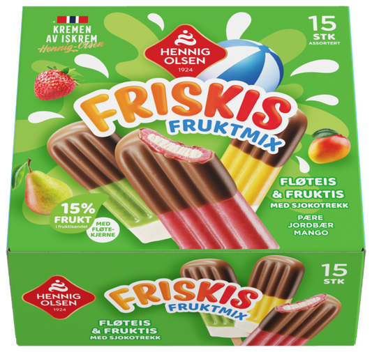 Friskis Fruktmix 15stk Fløteis og Fruktis