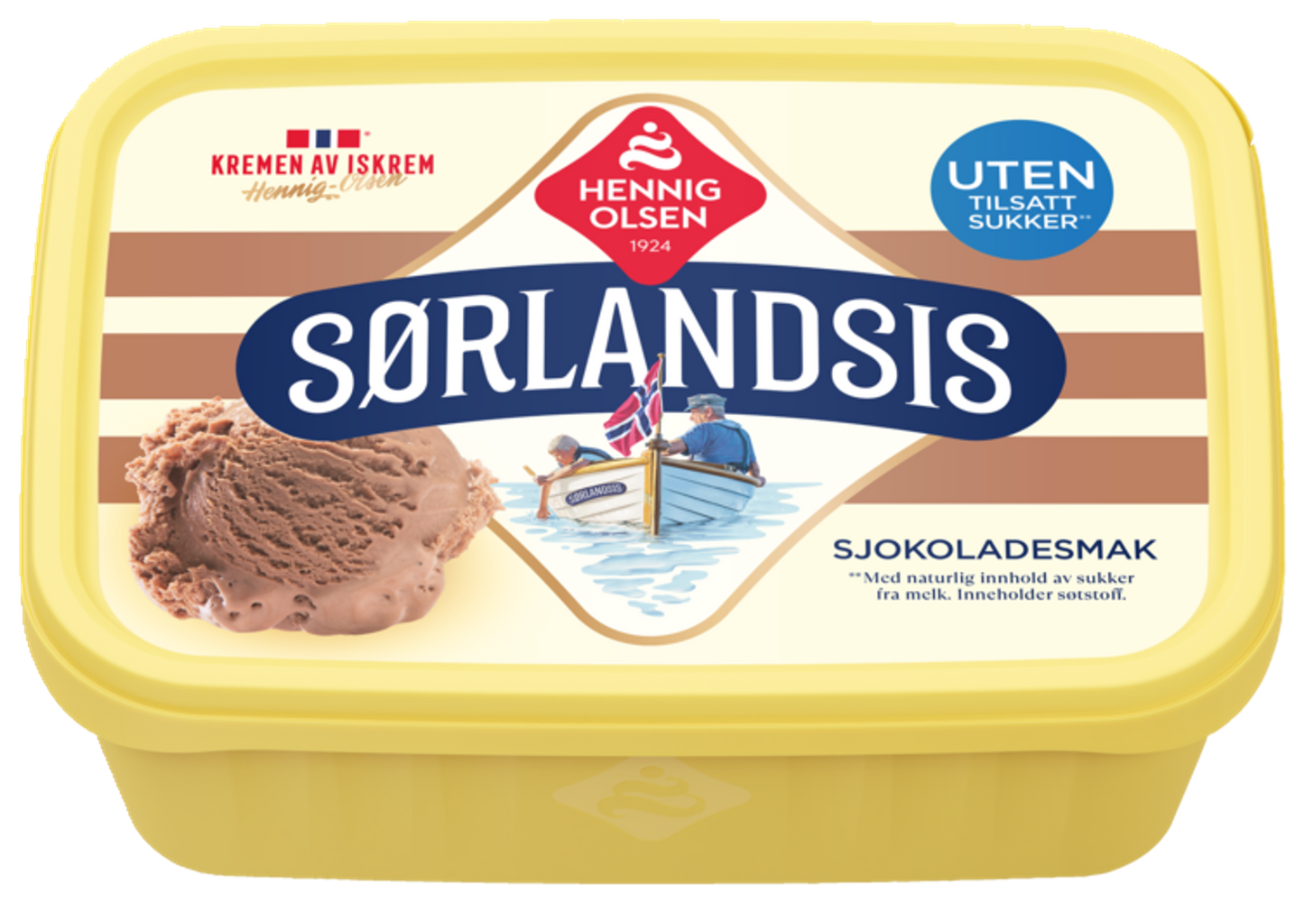 Sørlandsis Sjokoladesmak Uten tilsatt sukker