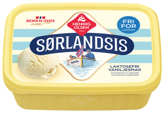 Sørlandsis Laktosefri Vaniljesmak