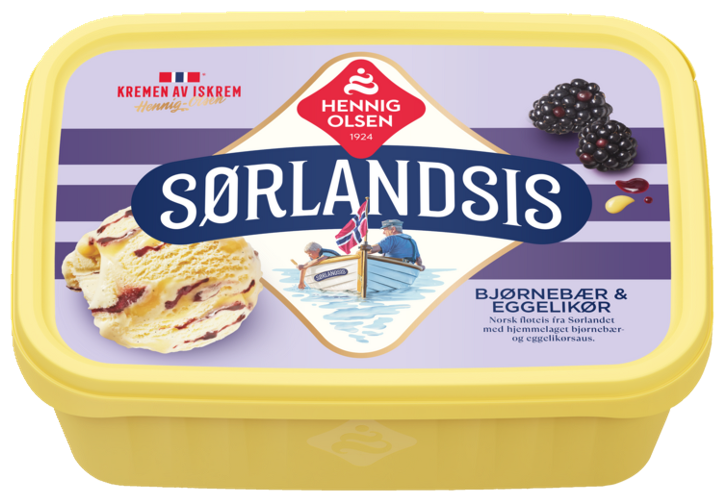 Sørlandsis Bjørnebær og Eggelikør