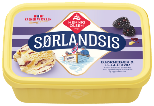 Sørlandsis Bjørnebær og Eggelikør