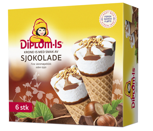 Krone-is Sjokolade 6 stk