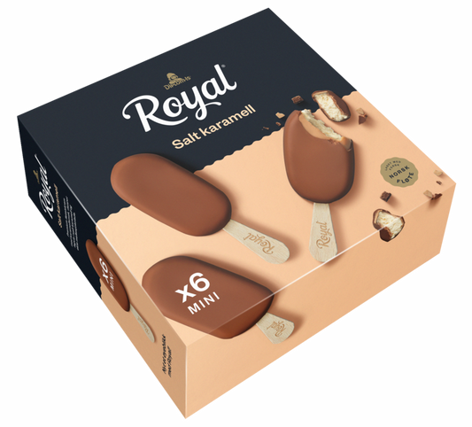 Royal Salt Karamell Mini 6 stk