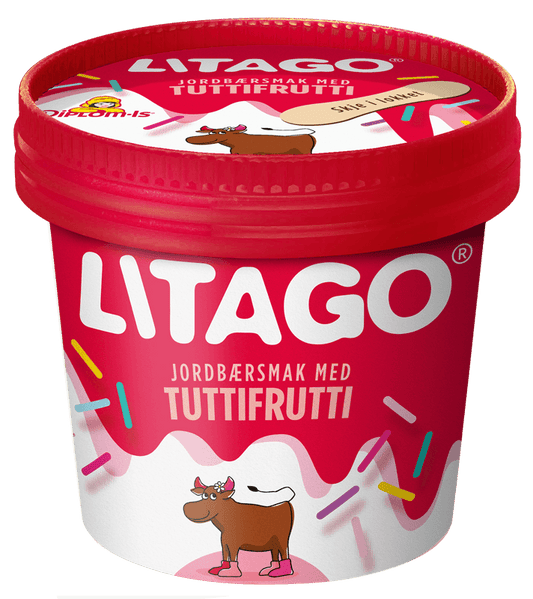 Litago Jordbær med Tutti Frutti
