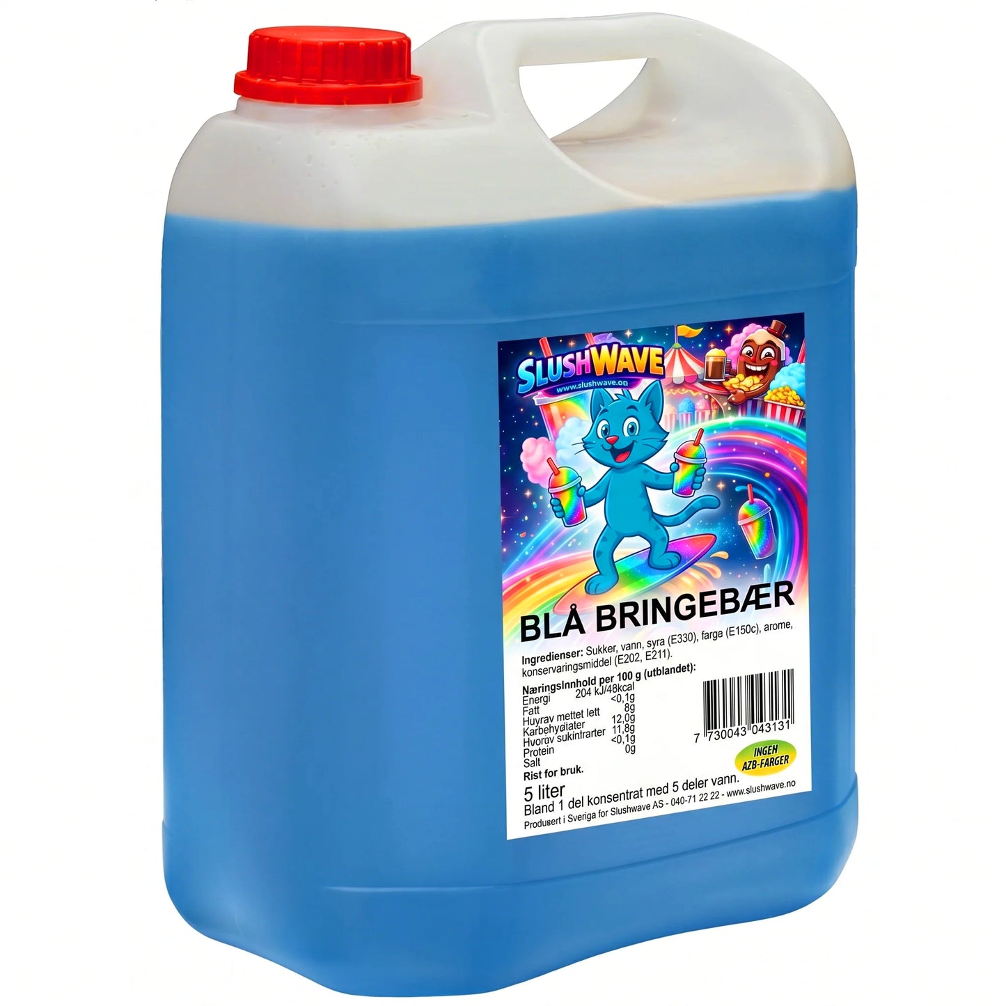 Slushwave  blå bringebær. ( OBS !! Gir 25 liter slush)