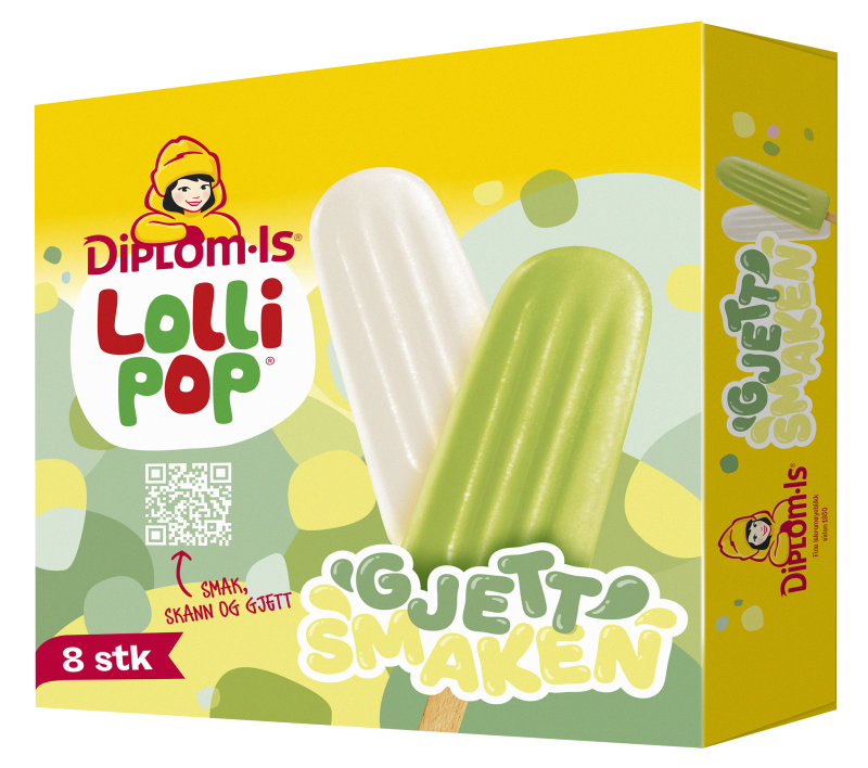 Lollipop Gjett Smaken 8 stk