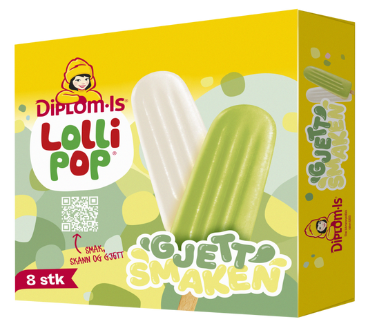 Lollipop Gjett Smaken 8 stk