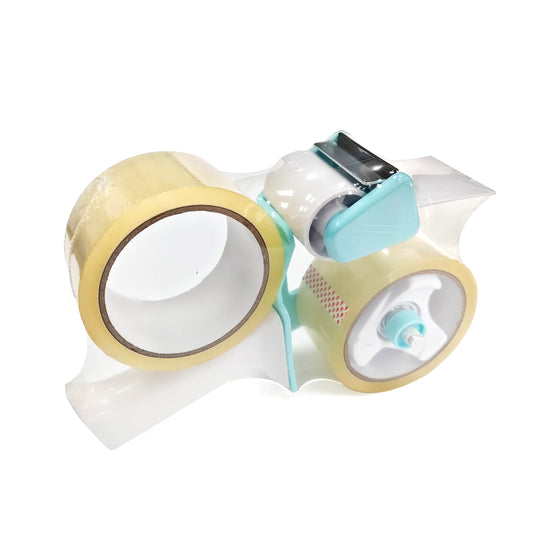 2 Rolls of Clear Tape with Dispenser